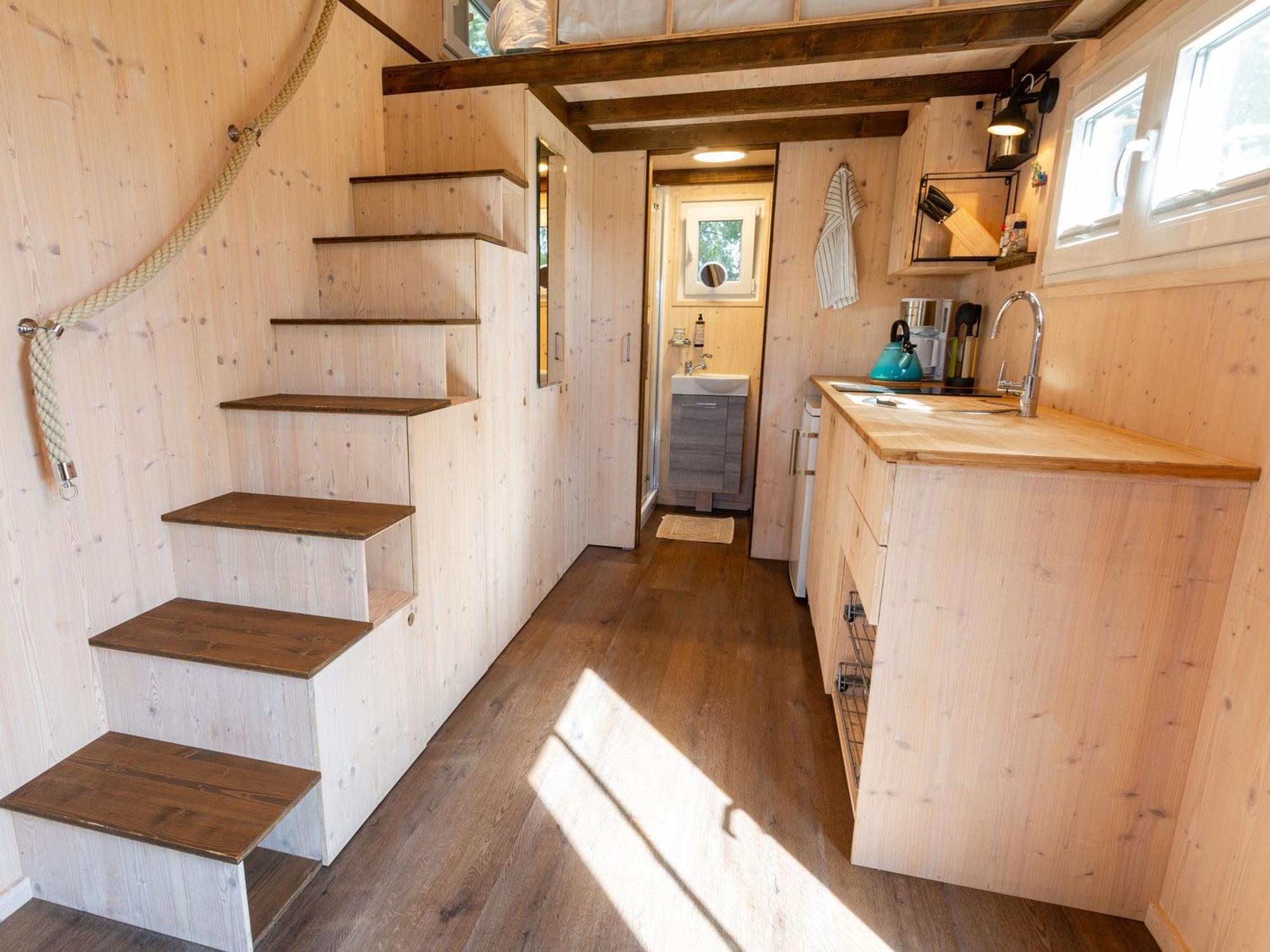 Вілла Tiny House Auf Der Alpaka Farm Rubkow Екстер'єр фото